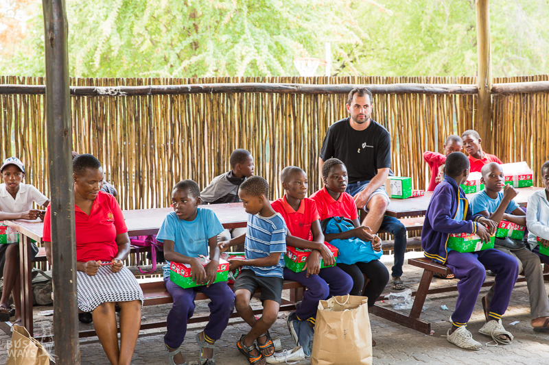 Children playing in camp