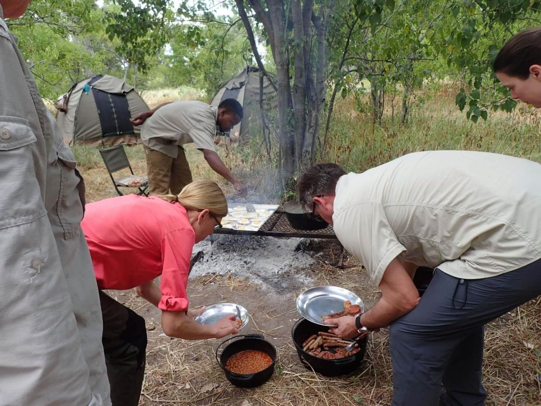 People cooking