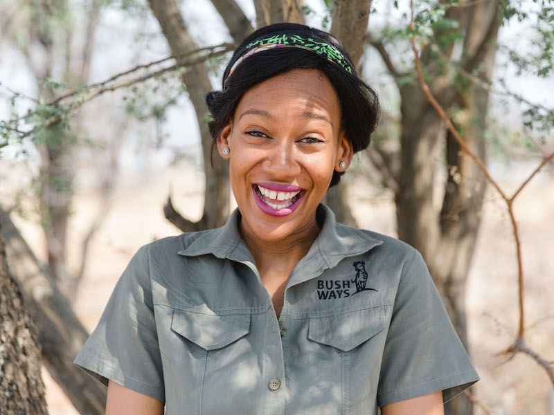 Safari guide lady